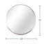 Miroir mural rond de 32 pouces de diamètre doré - Style classique pour salle de bain contemporaine, avec cadre en verre et rouille, installation incluse, élément de décoration de salle de bain moderne avec cadre en métal, processus facile-1229608588