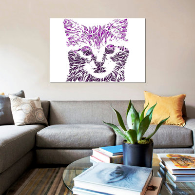 «Kitten» de Cristian Mielu, reproduction d'art graphique sur toile tendue