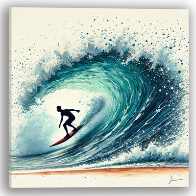 Surfer's Paradise Wave, reproduction d'art sur toile tendue
