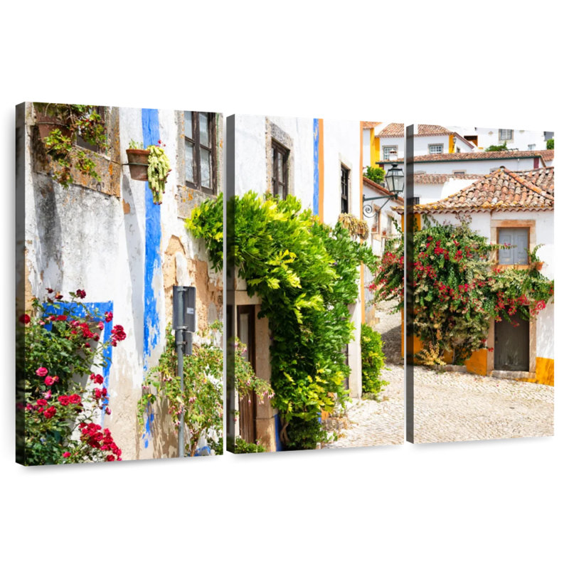Lilie, vieille ville d'Obidos, H 48 po x l 74 po