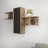 Modern Wall Shelf, Walnut & Black, 46.8 x 13.8 x 20.4 Inches | 100% Melamine Coated Particle Board, Thickness: 0.7 Inches | Stylish Storage Solution for Home & Office, Durable and Chic Design-315664515