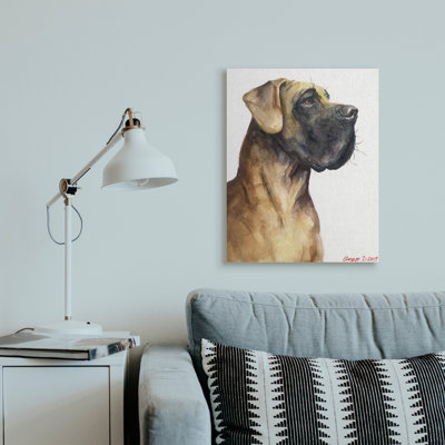 " Great Dane Pet Dog Strong Pose " by George Dyachenko