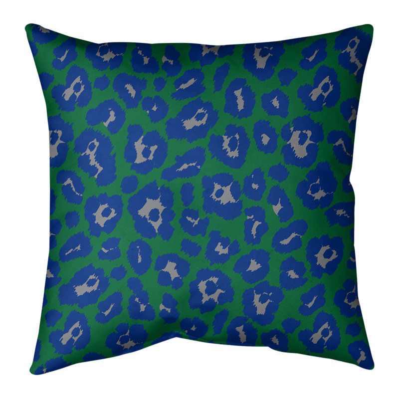Housse de coussin carré, 14 po x 14 po, Faux lin, Vert