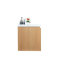 Ensemble de meuble-lavabo mural simple de 59,5 po Polychronis-844189924