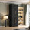 Armoire de cuisine de 78,2 po avec 8 tablettes et porte-bouteilles Farmhouse
