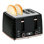 HOMCOM Toaster with 4 Slot 7 Browning Levels 1600W Honeycomb