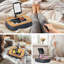 Adjustable Lap Beanbag Tablet  Stand, with Snack Bowl,360° Rotating Cli