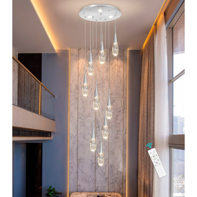 Led Lights Long Chandelier Dimmable
