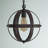 Mancuso 1 - Light Globe Pendant with Wrought Iron Trim-745437049