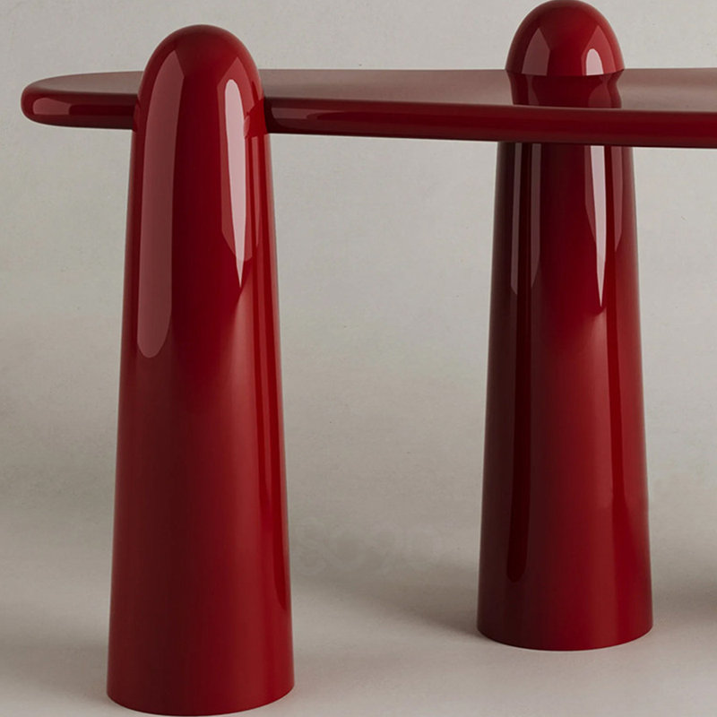 Console à la mode italienne, Rouge