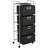 Rebrilliant Shelving Unit With 4 Storage Boxes Steel And Non-Woven Fabric