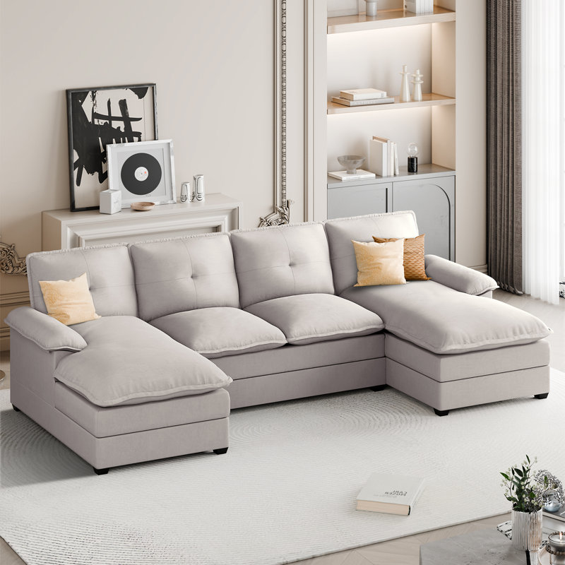Canapé modulaire 3 pièces Mendham, Beige