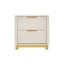 Devingo 50cm W Solid + Manufactured Wood Bedside Table-843099939