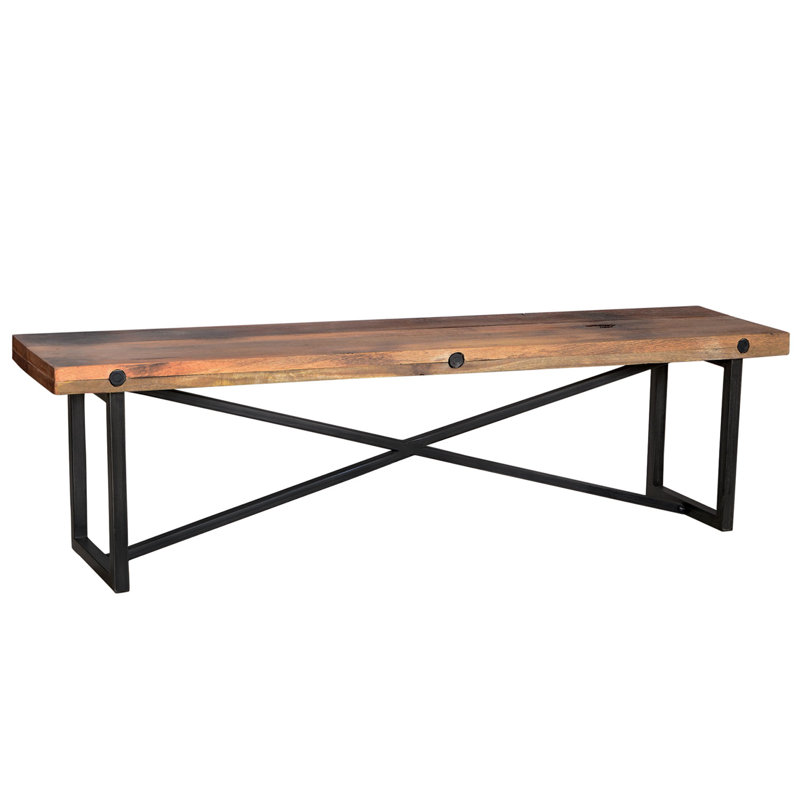 Skillman Upholstered Bench, Black