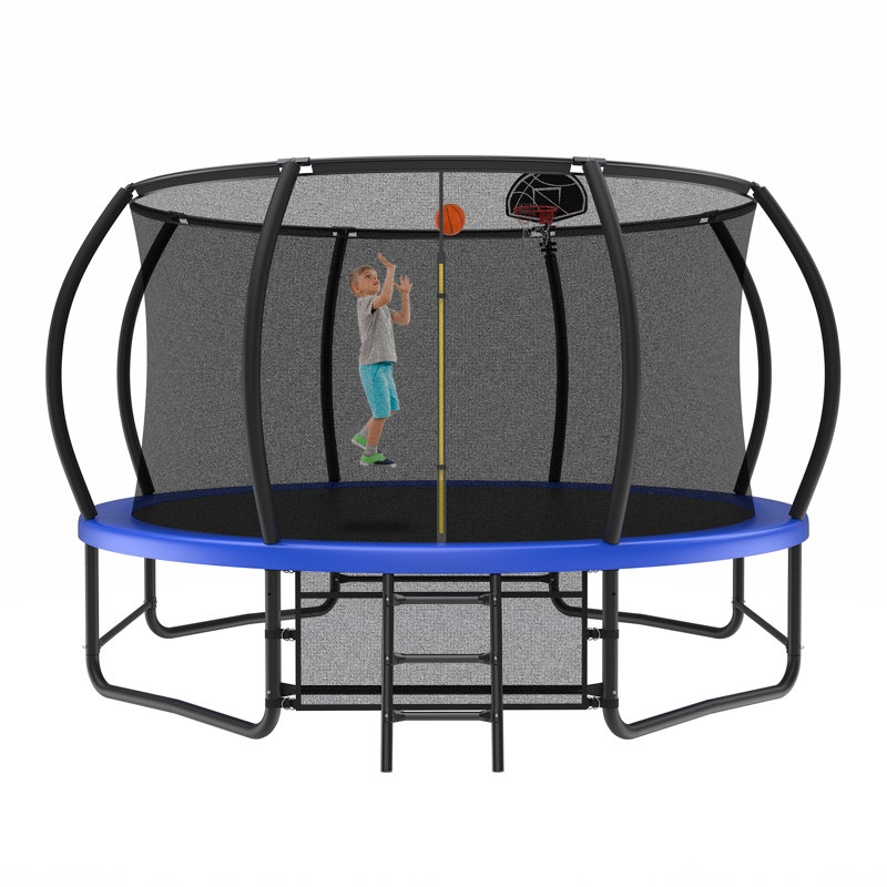Trampoline pour enfants_107,87X168,11X168,11, Bleu