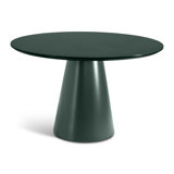 Modern Brazilian Mona Glass Top Round Dining Table