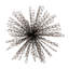 Orbe en fer et métal avec motif abstrait en forme de chaînette, objet décoratif contemporain-296116349-296116350
