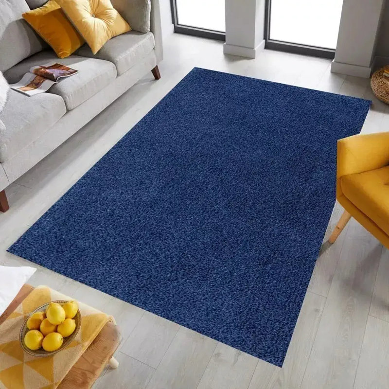 Solid Colour Shaggy Area Rug, Rectangle 160 x 230 cm