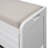 Storage Bench With Removable Basket And 2 Drawers, Fully Assembled Shoe Bench With Removable Cushion (White), Shoe Storage-1524012536