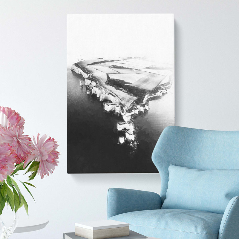 Old Harry Rocks Cliffs In Dorset - Wrapped Canvas Print, 50cm H x 35cm W x 3cm D