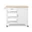 Kitchen Island with Pine Solid Wood Top-2024784568