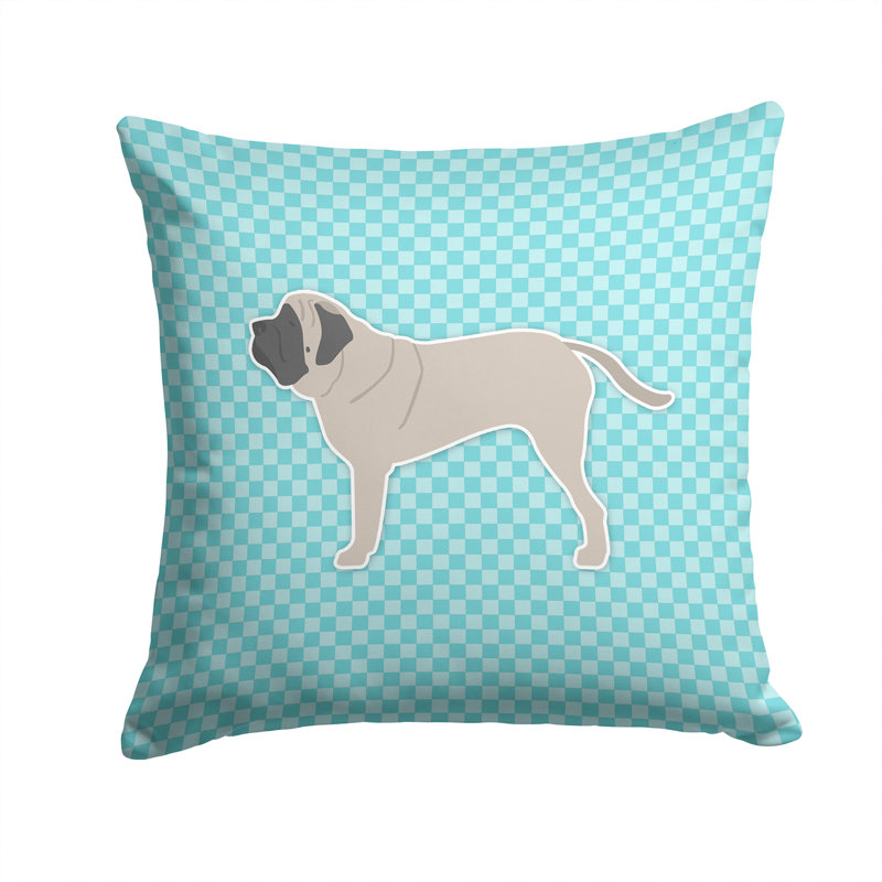 Coussin intérieur/extérieur anglais marigide, H 14 po x l 14 po x P 3 po, Bleu