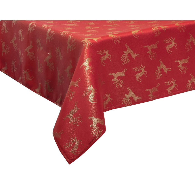 Nappe, L 70 po x l 52 po, Rouge/argenté