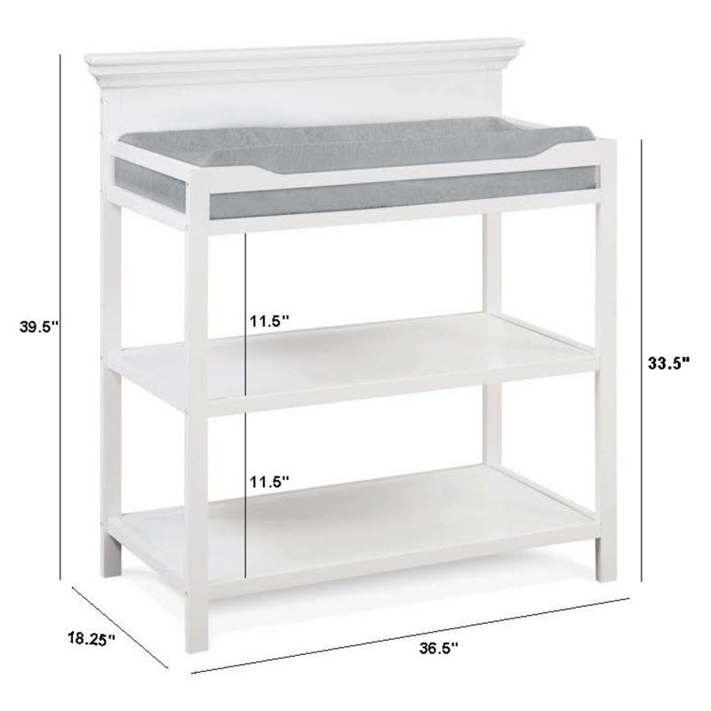 Bailey Changing Table, White