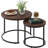 Coffee Table Nesting Side Round Set Of 2