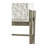 Water 46 " L Stainless Steel and Marble Bar Cabinet