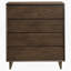Commode 4 tiroirs brun chaud