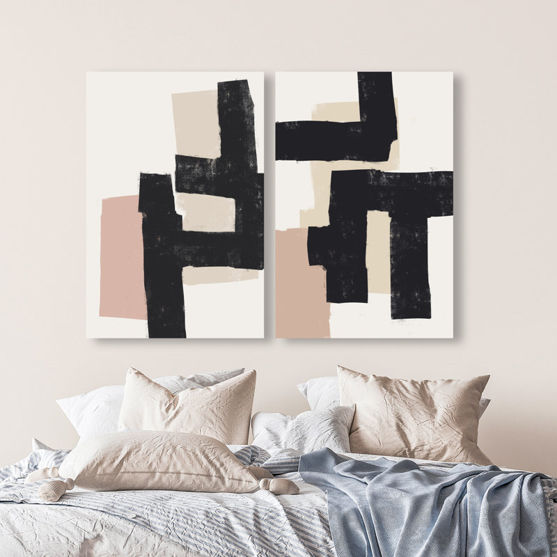 Nowhere Set Abstract Canvas Print by Oliver Gal, Black Frame, 10 x 15, 30"H x 45"W, Gallery Wrapped