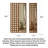 American Vintage Solid Ash Wood Foldable Grid Lattice Full Length Mirror