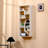 Bookshelf, Freestanding Wood Open Bookcase With 5 Cubes, With 2 Keyhole Hangers, Home Office Décor Rectangular Storage Shelf Display Rack For Study Living Room  White