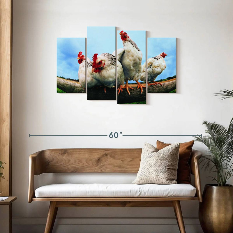Brampt Chicken Gang, 27"H x 43"W