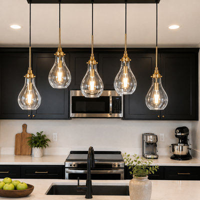 Hooman 5 - Light Dimmable Kitchen Island Modern Linear Chandelier