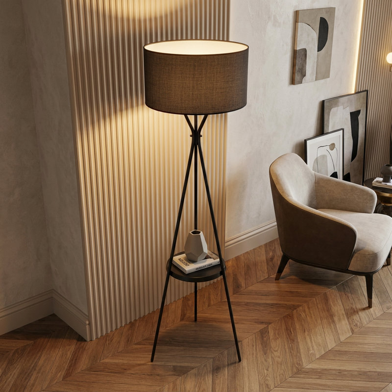 Lampe sur pied tambour Lumina