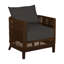 Fauteuil demi-tonneau d'extérieur en résine et en osier Peninces N-Dura-48655849-70104867-93663360