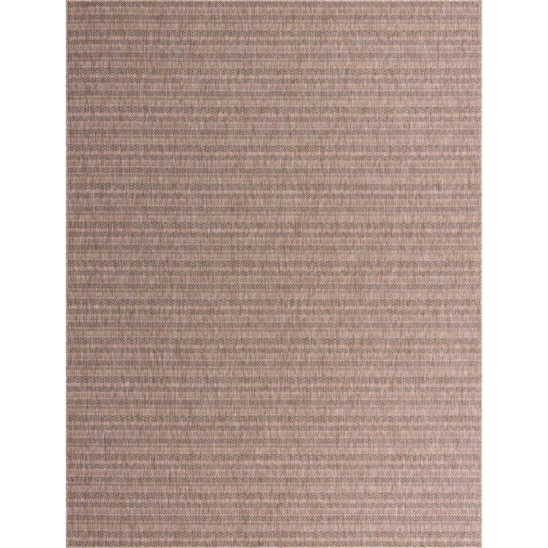 Tapis d'extérieur scintillant brun clair, Rectangle 10 pi x 13 pi