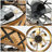 23 Inch Farmhouse Flush Mount Ceiling Fan with Light and Remote, Reversible DC Motor, Bladeless Drum Fandelier