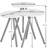 Set Of 3 Round Pastel Colour Nesting Tables