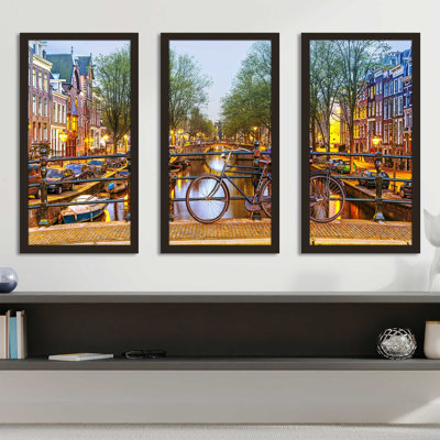 " Amsterdam Bicycle " 3 - Pieces