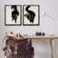  Ensemble de 2 toiles flottantes encadrées Minimal Cats par Melissa Wang-1997902558-1997902559