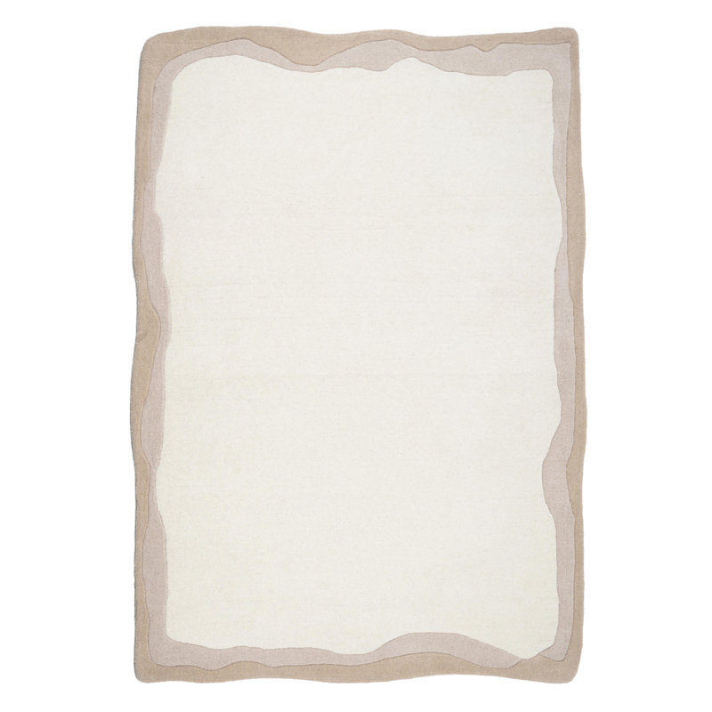 Tapis brun clair Tarba, Rectangle 5 pi x 7 pi