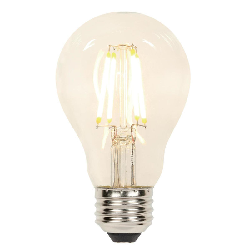 60 watts équivalent à del a19, ampoule à del, éclairage à del, base de e26 blanc chaud (2700k), 1