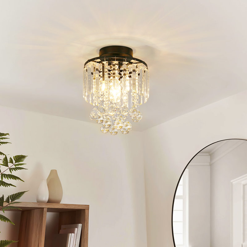 Unicoi Crystal Flush Mount, Black