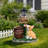 Sitting Corgi Dog Planter Outdoor Decor
