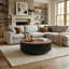 Drum Coffee Table with Storage