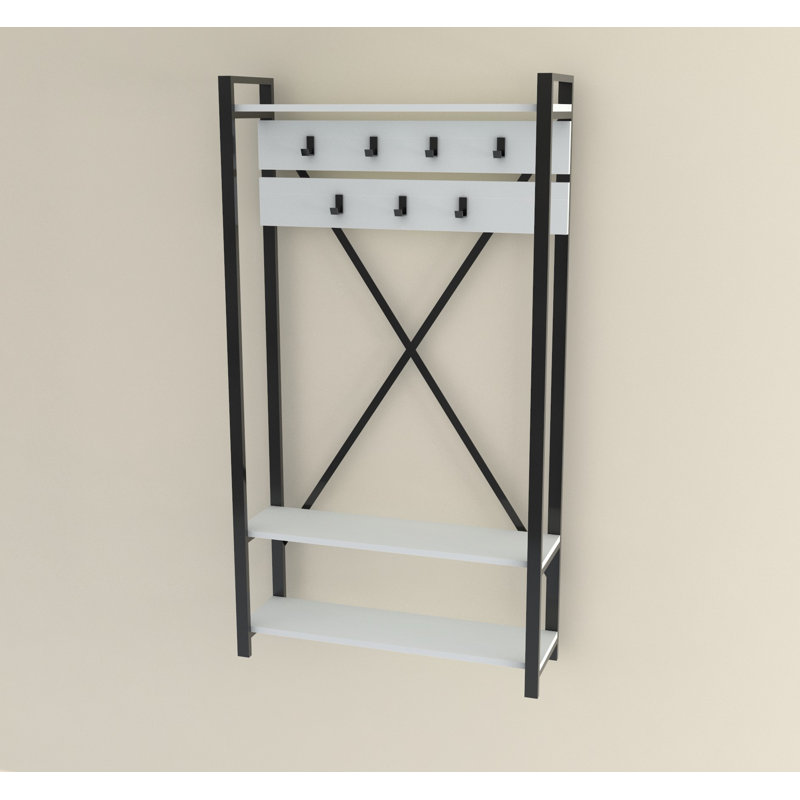 Jenitza Hall Tree with Bench and Shoe Storage