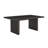 Rebeca Contemporary Dining Table, Slat-Fluted Base, Espresso